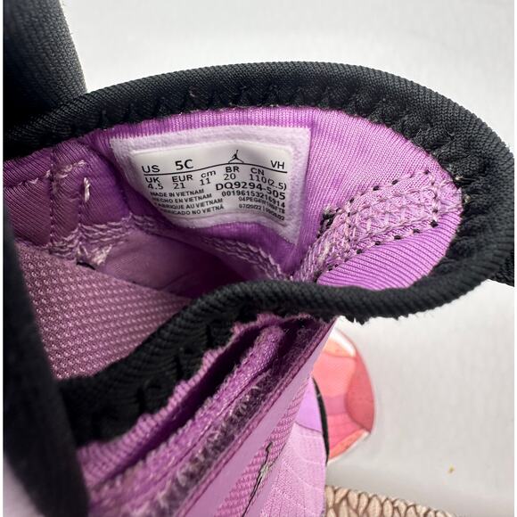 Nike Air Jordan 23/7 Shoes for Girls Toddler Size 5C Purple - Picture 6 of 7
